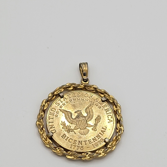 Avon Lady Liberty Necklace United States America Bicentennial Eagle 1776-1976 - Picture 8 of 10